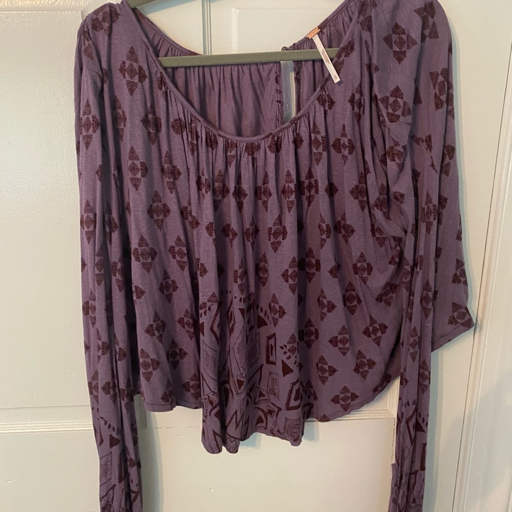 Free People Purple Long Sleeve